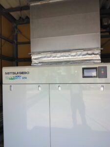 37kwコンプレッサー設置工事 詳細画像