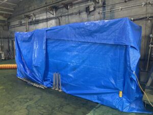 埋設タンク撤去　タンク移設　FRP床補修 詳細画像