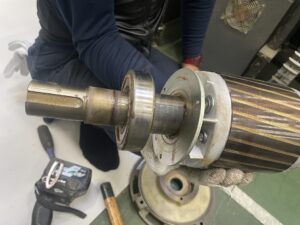 リングブロアーベアリング交換工事 詳細画像