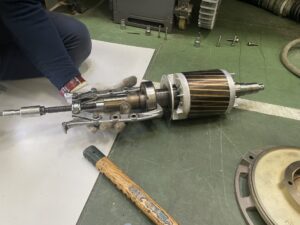 リングブロアーベアリング交換工事 詳細画像
