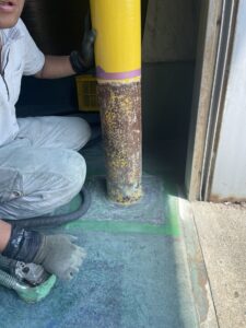 ポール塗装　FRP施工 詳細画像