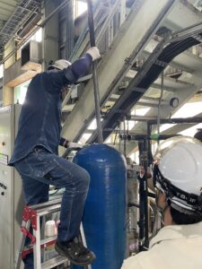 活性炭ろ過装置樹脂交換工事 詳細画像