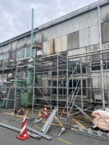 屋外集塵機・デッキ撤去廃棄 詳細画像