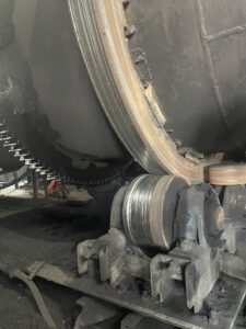 燃焼乾燥炉支持ローラー表面切削加工 詳細画像