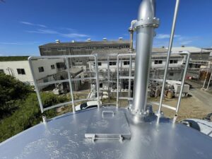 タンク上部手摺更新工事 詳細画像