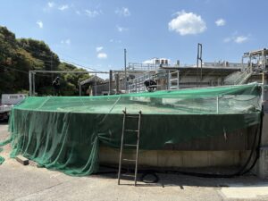 沈殿槽ネット更新工事 詳細画像