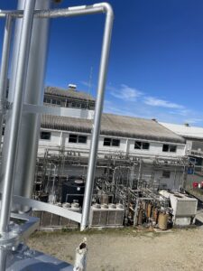 タンク上部手摺更新工事 詳細画像