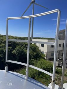 タンク上部手摺更新工事 詳細画像