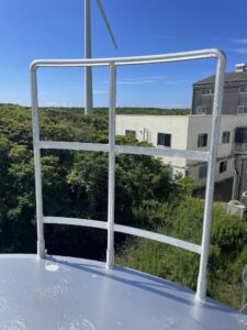 タンク上部手摺更新工事 詳細画像