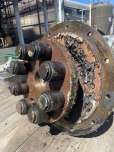 屋外撹拌機用減速機更新工事 詳細画像