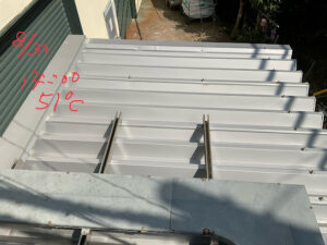 エアコン更新工事　遮熱塗料工事 詳細画像