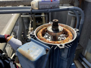 減速機冷却ファン　ベアリング交換工事 詳細画像