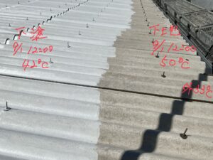 スレート屋根遮熱塗装工事 詳細画像