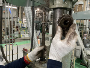 撹拌機スライドキー製作　取り付け工事 詳細画像