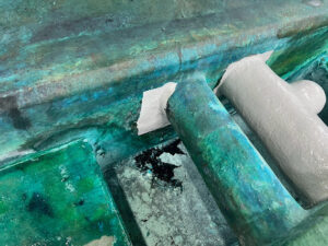 FRPクラック配管補修　メクラ工事 詳細画像