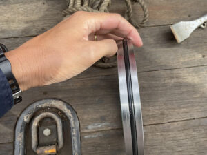 プレス用ハンドル製作　油漏れ対策カラー製作 詳細画像