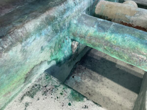 FRPクラック配管補修　メクラ工事 詳細画像