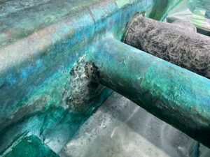 FRPクラック配管補修　メクラ工事 詳細画像