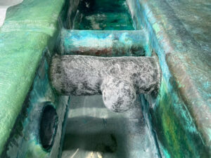 FRPクラック配管補修　メクラ工事 詳細画像