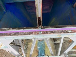 集塵機扉内側FRP補修 詳細画像