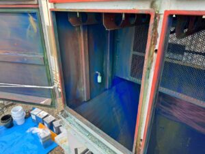 集塵機扉内側FRP補修 詳細画像