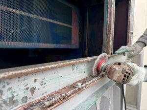 集塵機扉内側FRP補修 詳細画像