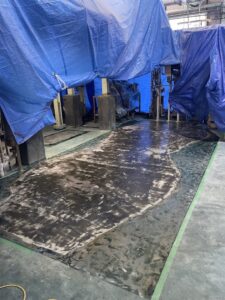 タンク基礎撤去跡FRP補修 詳細画像