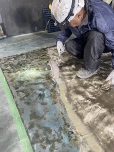 タンク基礎撤去跡FRP補修 詳細画像