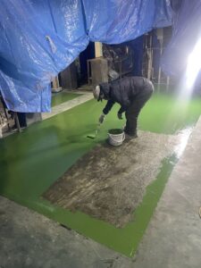 タンク基礎撤去跡FRP補修 詳細画像