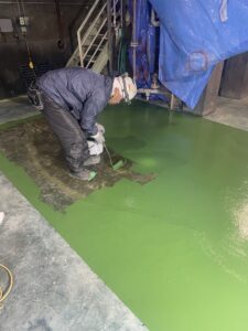 タンク基礎撤去跡FRP補修 詳細画像