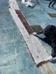 排水槽クラックFRP補修 詳細画像